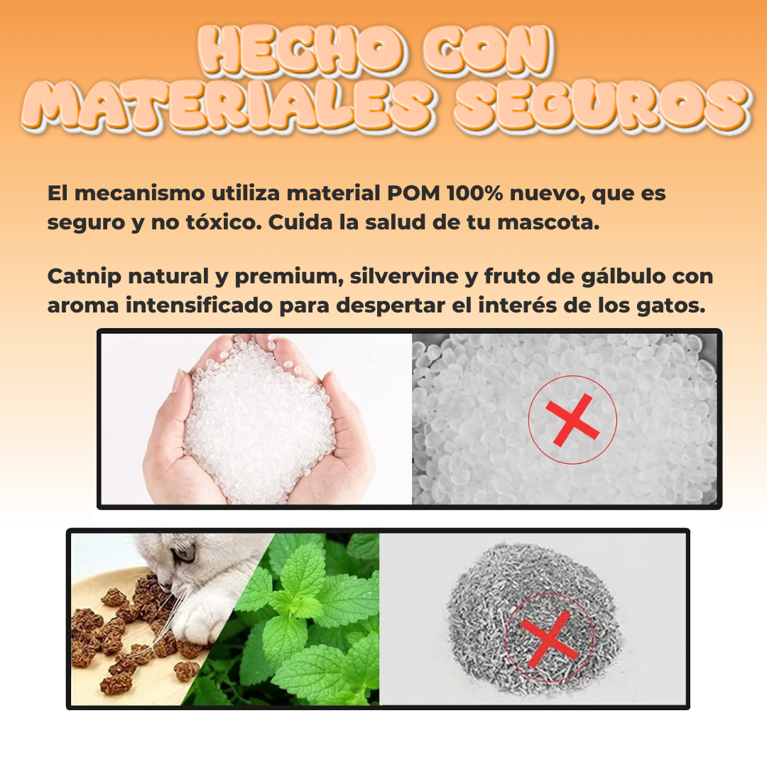 Juguete interactivo con Catnip que aletea y emite sonidos