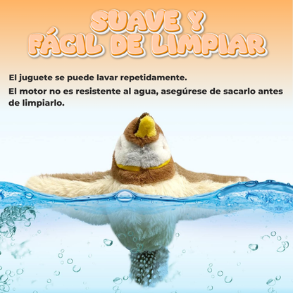 Juguete interactivo con Catnip que aletea y emite sonidos